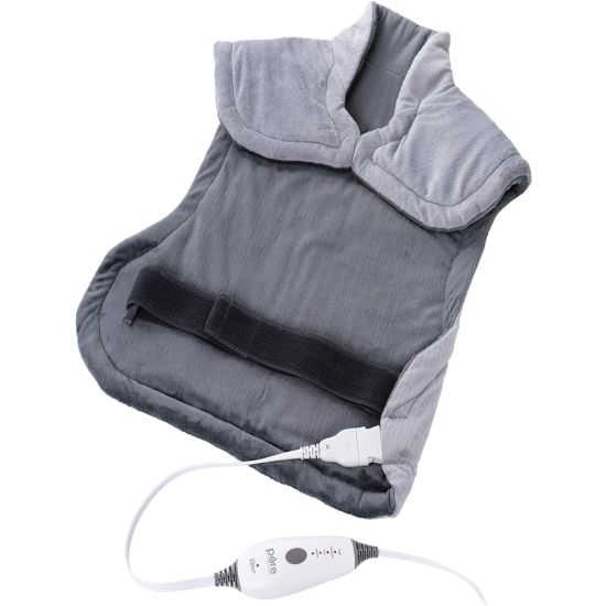 Picture of Pure Enrichment PureRelief XL Back & Neck Heating Pad, 14in x 29in, Gray