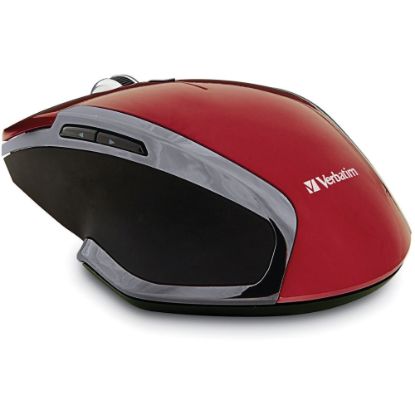 Picture of Verbatim Wireless Notebook 6-Button Deluxe LED Mouse, Red, VTM99018