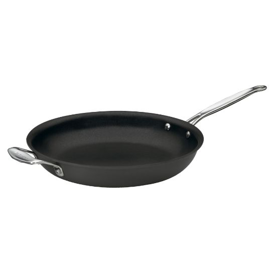 Picture of Cuisinart Chefs Classic Nonstick Hard-Anodized Open Skillet With Helper Handle, 12in, Black