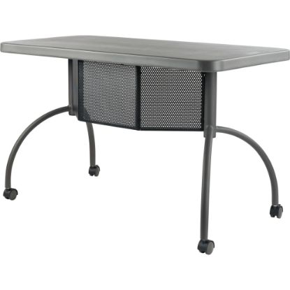 Picture of National Public Seating Oklahoma Sound Teachers WorkPod Desk, 30inH x 24inW x 48inD, Charcoal Slate