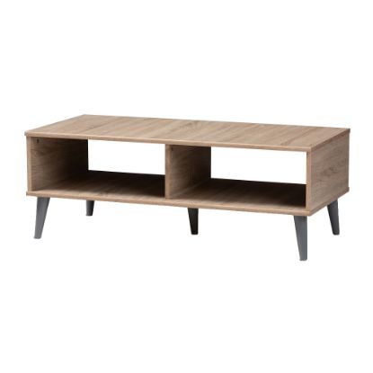 Picture of Baxton Studio Tuana Coffee Table, Oak/Light Gray