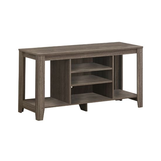 Picture of Monarch Specialties Ezra TV Stand, 24-1/4inH x 47-3/4inW x 17-1/4inD, Dark Taupe