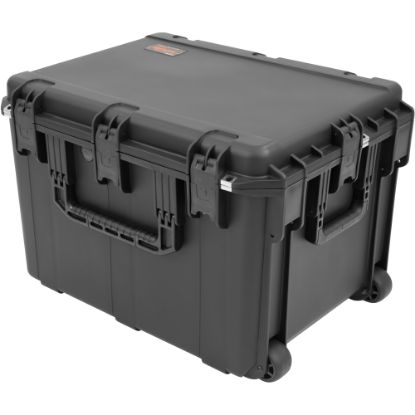 Picture of SKB Cases iSeries Injection-Molded Mil-Standard Waterproof Case With Foam And Wheels, 24inH x 18inW x 30inD, Black