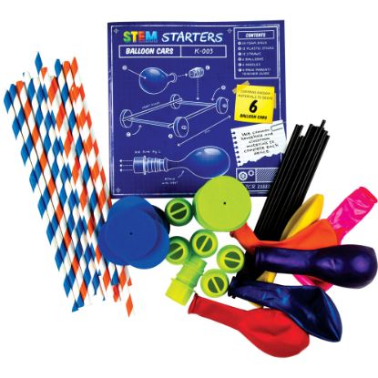 Picture of Teacher Created Resources STEM Starters Balloon Cars, Grades 3-12, Pack Of 60 Pieces