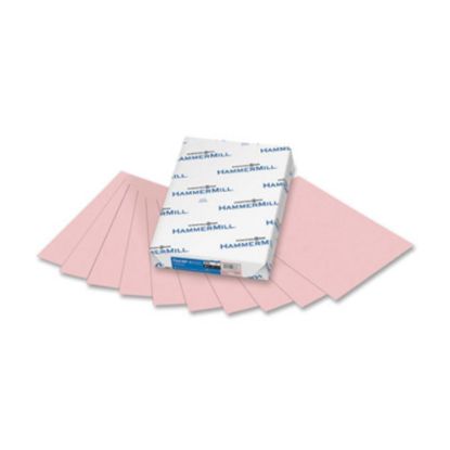 Picture of Hammermill Fore Super-Premium Color Copy Paper, 1 Ream, Pink, Letter (8.5in x 11in), 500 Sheets Per Ream, 20 Lb, 30% Recycled