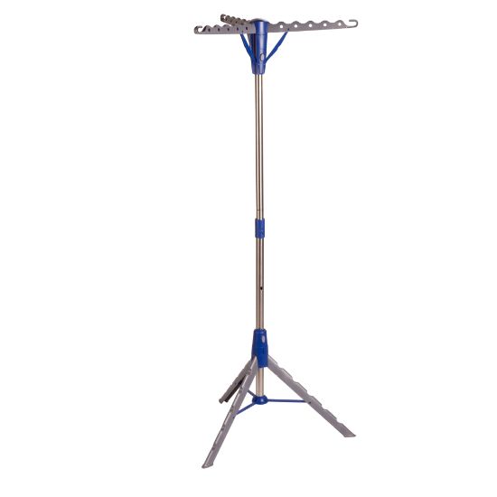 Picture of Honey-Can-Do Folding Tripod Drying Rack, 64 1/2inH x 26inW x 26inD, Blue/Gray