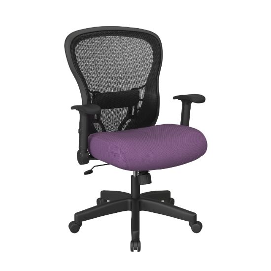 Picture of Office Star Deluxe R2 Ergonomic SpaceGrid Mid-Back Managers Chair, Purple