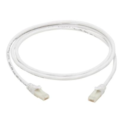 Picture of Tripp Lite Safe-IT Cat6a Ethernet Cable Antibacterial Snagless 10G M/M 3ft  - 10 Gbit/s - Gold Plated Contact - CMX - 24 AWG - White