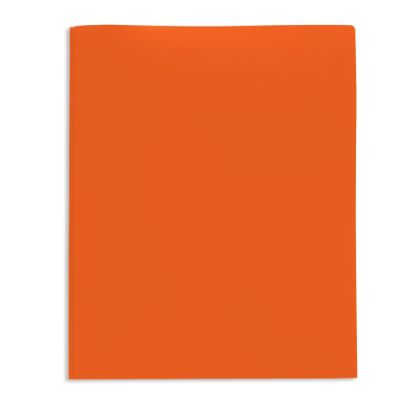 Picture of Office Depot Brand 2-Pocket School-Grade Poly Folder with Prongs, Letter Size, Orange