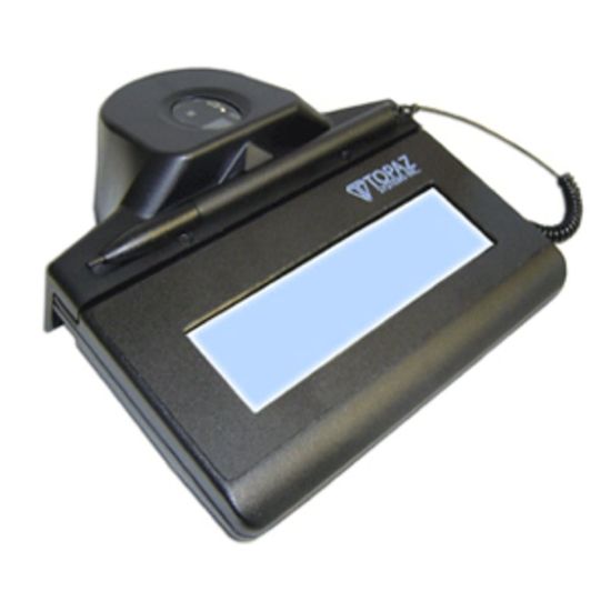 Picture of Topaz IDGem TF-LBK464 Electronic Signature Pad - Backlit LCD - Active Pen - 4.40in x 1.30in Active Area LCD - Backlight - USB - 410 PPI