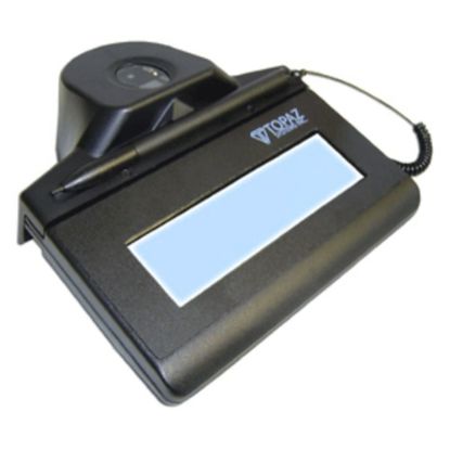 Picture of Topaz IDLite TF-LBK463 Electronic Signature Pad - Backlit LCD - 4.40in x 1.30in Active Area LCD - Backlight - USB - 410 PPI