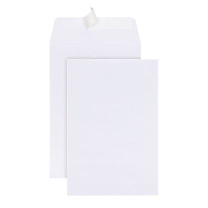 Picture of Office Depot Brand 6in x 9in Catalog Envelopes, Clean Seal, 30% Recycled, White, Box Of 100