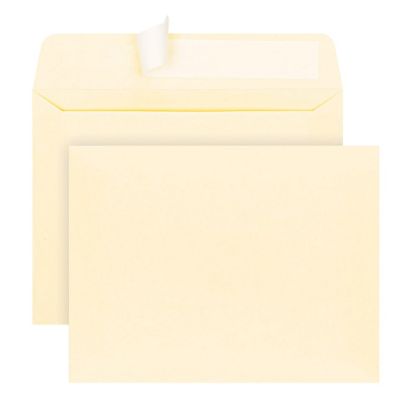 Picture of Office Depot Brand Invitation Envelopes, A2, 4-3/8in x 5-3/4in, Clean Seal, Ivory, Box Of 100