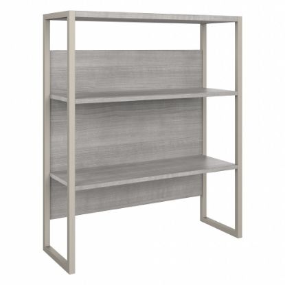 Picture of Bush Business Furniture Hybrid 43inH Bookcase Hutch, Platinum Gray, Standard Delivery