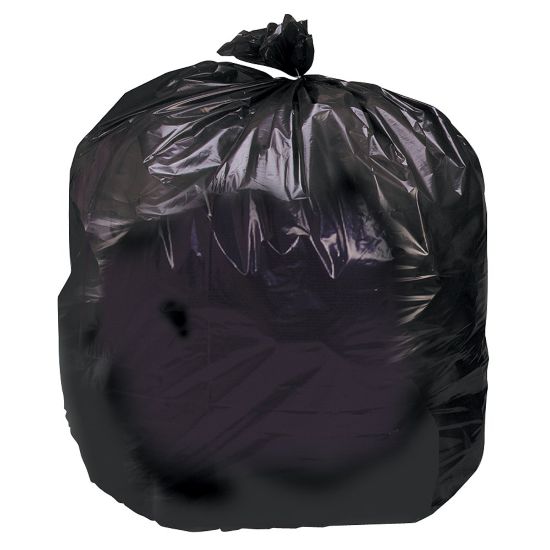 Picture of SKILCRAFT Heavy-Duty Dark Brown Trash Bags, 33 Gallons, Box Of 125 (AbilityOne 8105-01-183-9769)