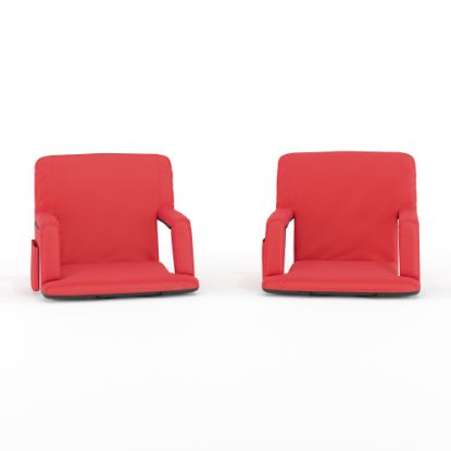 Picture of Flash Furniture Stadium Chairs, Red, Pack Of 2 Chairs