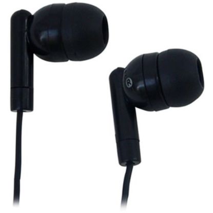 Picture of AVID AE-215 LIGHTWEIGHT 1 USE EARBUD WITH SILICONE EAR TIPS - Stereo - Black - Mini-phone (3.5mm) - Wired - 32 Ohm - 20 Hz 20 kHz - Earbud - Binaural - In-ear - 5 ft Cable