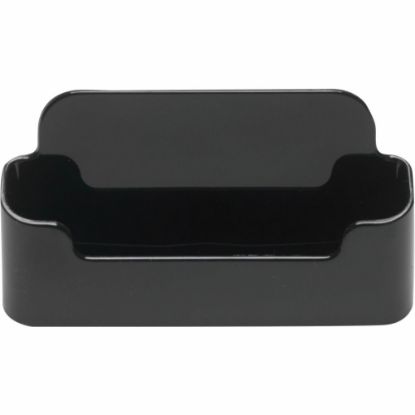 Picture of Deflecto Single Business Card Holder, 1.9in x 3.4in x 1.5in, Black