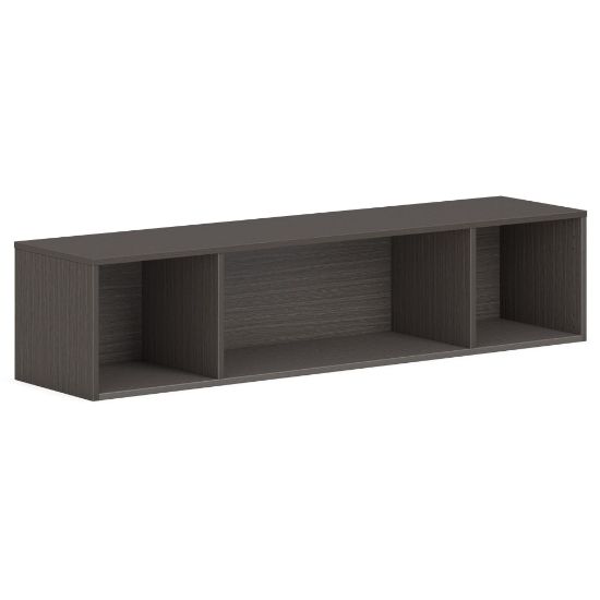 Picture of HON Mod Wall Mounted Storage | Open | 60inW | Slate Teak Finish - 60in x 14in39.8in - Finish: Slate Teak