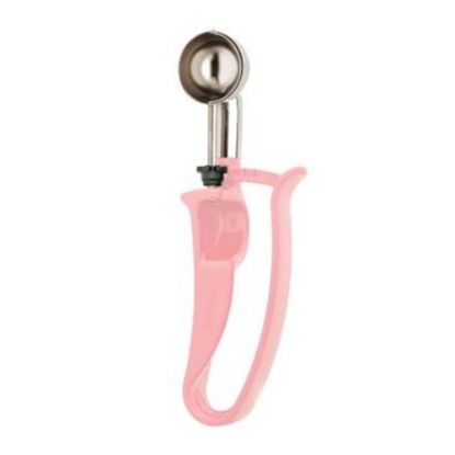 Picture of Zeroll #60 Stainless-Steel Disher, 0.54 Oz, Silver/Pink