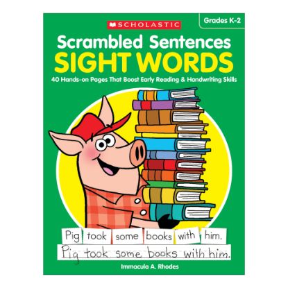 Picture of Scholastic Teacher Resources Activity Book Scrambled Sentences, Sight Words, Grades K-2