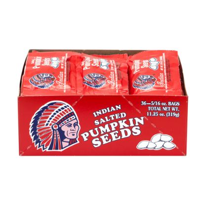 Picture of Indian Salted Pumpkin Seeds, 0.31 Oz Per Pack, 36 Packs Per Box, Case Of 2 Boxes