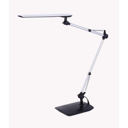 Picture of Bostitch Dual-Swing Arm LED Desk Lamp, 49inH, Black