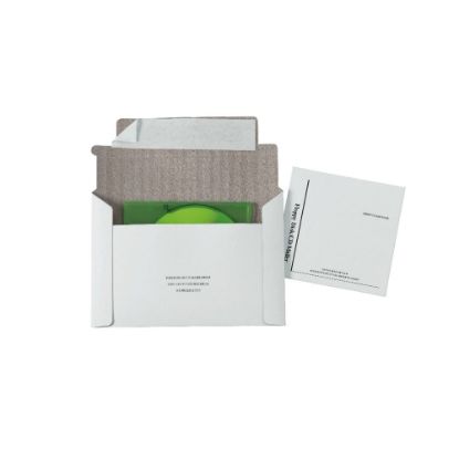 Picture of Quality Park Foam Lined Disk/CD Mailers, 5 1/8in x 5in, 100% Recycled, White, Box Of 25