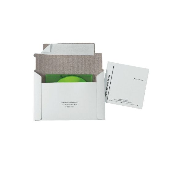 Picture of Quality Park Foam Lined Disk/CD Mailers, 5 1/8in x 5in, 100% Recycled, White, Box Of 25