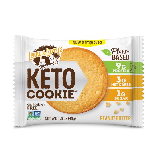 Picture of Lenny & Larrys Keto Peanut Butter Cookies, 1.6 Oz, Box Of 12 Cookies