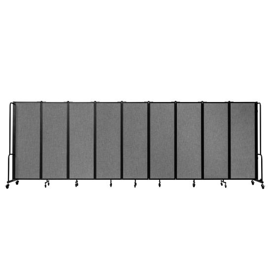 Picture of National Public Seating Room Divider, 3-Section, 72inH x 27inW x 210inD, Gray