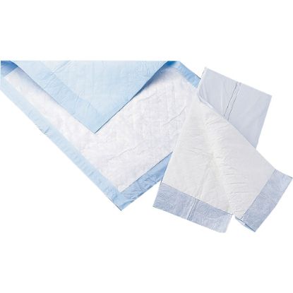 Picture of Protection Plus Fluff-Filled Disposable Underpads, Economy, 23in x 36in, 5 Underpads Per Bag, Case Of 30 Bags