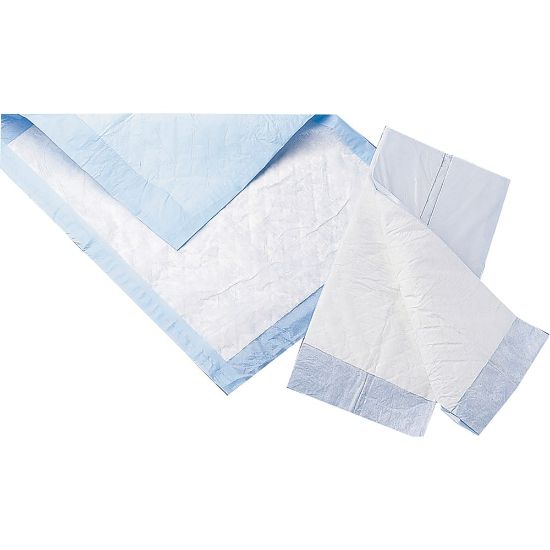 Picture of Protection Plus Fluff-Filled Disposable Underpads, Economy, 23in x 36in, 5 Underpads Per Bag, Case Of 30 Bags