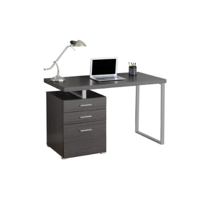 Picture of Monarch Specialties 48inW Computer Desk With Left/Right-Pedestal, Gray