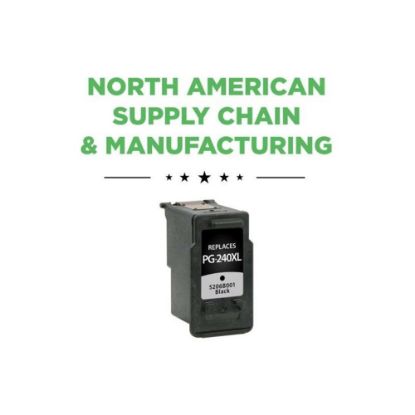 Picture of West Point Remanufactured Black High-Yield Ink Cartridge Replacement For Canon PG-240XL