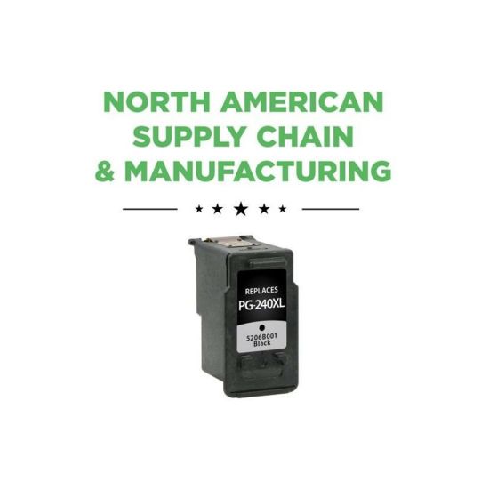 Picture of West Point Remanufactured Black High-Yield Ink Cartridge Replacement For Canon PG-240XL