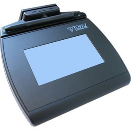 Picture of Topaz SignatureGem LCD 4x3 with MSR - Backlit LCD - Active Pen - 4.40in x 2.50in Active Area LCD - Backlight - USB