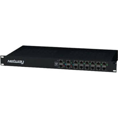 Picture of Altronix NetWay8 Power over Ethernet Midspan - 115 V AC Input - 8 x Ethernet Input Port(s) - 8 x Ethernet Output Port(s) - 15.40 W