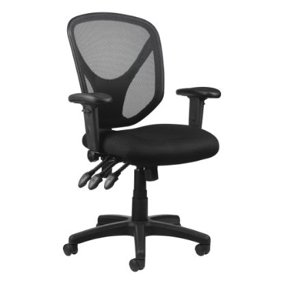 Picture of Realspace MFTC 200 Ergonomic Mesh Mid-Back Task Office Chair, Black, BIFMA Compliant