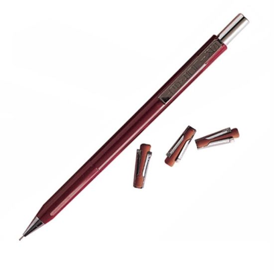 Picture of SKILCRAFT Push-Action Mechanical Pencils, 0.5 mm, Burgundy Barrel, Pack Of 12 (AbilityOne 7520-00-590-1878)