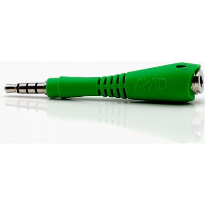 Picture of AVID - Audio adapter - mini-phone stereo 3.5 mm male to mini-phone stereo 3.5 mm female - green