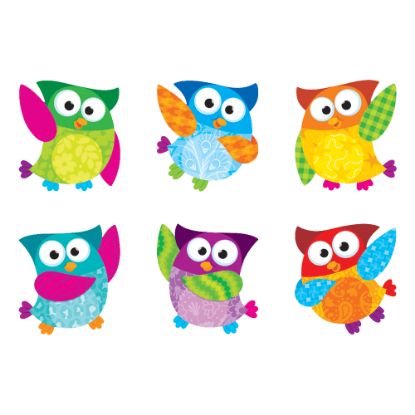 Picture of TREND Mini Accents Variety Pack, Owl-Stars!, 3in, Assorted Colors