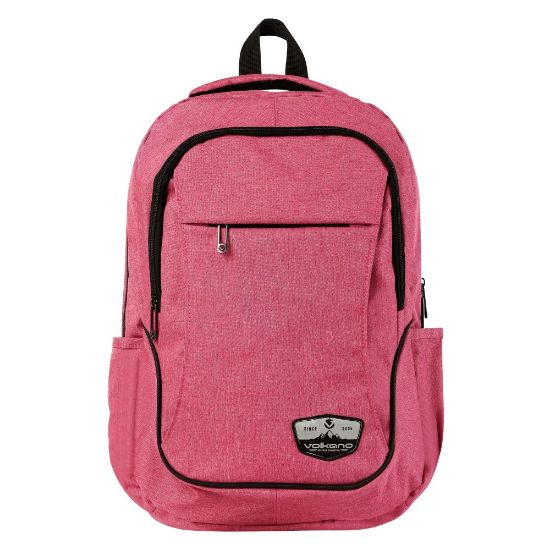 Picture of Volkano Victory Backpack With 15.6in Laptop Pocket, Pink Melange