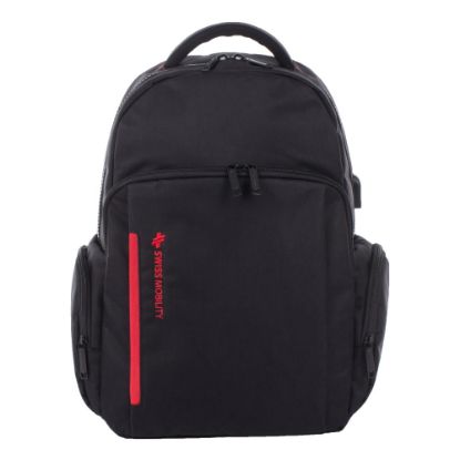 Picture of Swiss Mobility Stride Backpack With 15.6in Laptop Pocket, Black