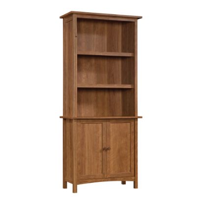 Picture of Sauder Union Plain 72inH Library With Doors, Prairie Cherry