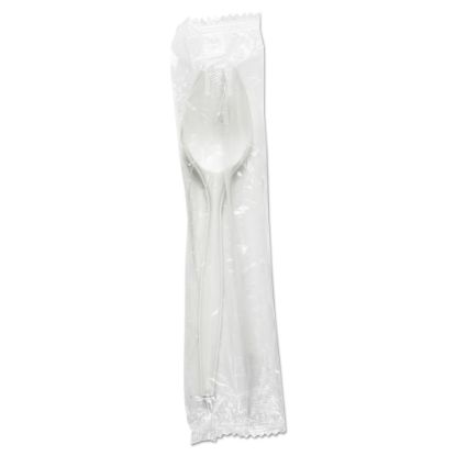 Picture of Boardwalk Medium-Weight Wrapped Polypropylene Sporks, White, Pack Of 1000 Sporks