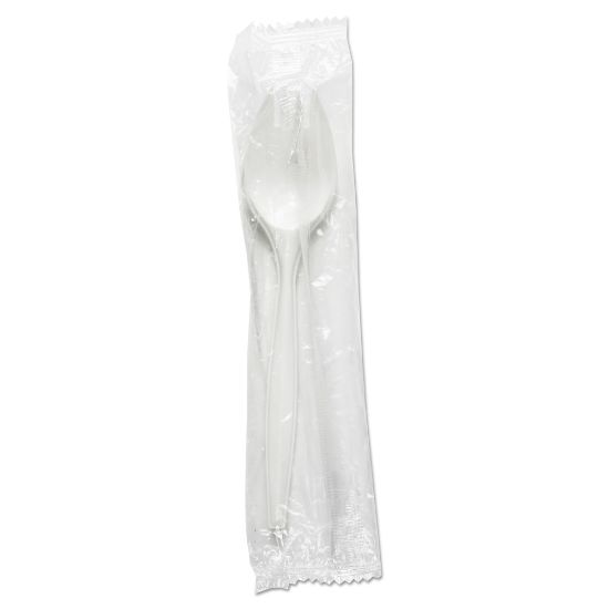 Picture of Boardwalk Medium-Weight Wrapped Polypropylene Sporks, White, Pack Of 1000 Sporks