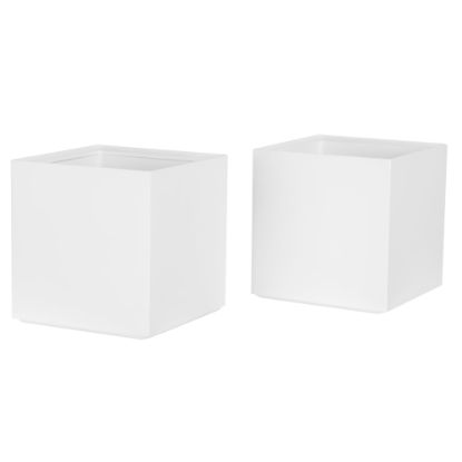 Picture of Bostitch Office Konnect Stackable Tall Storage Cups, White, Pack Of 2 Cups