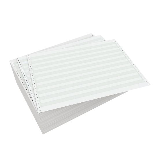 Picture of Domtar Carbonless Continuous Forms, 2-Part, 14 7/8in x 11in, White, Carton Of 1,700 Forms