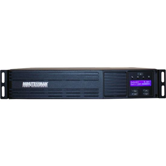 Picture of Minuteman EXR Series Line Interactive Uninterruptible Power Supply - 2U Tower/Rack/Wall Mountable - AVR - 7 Minute Stand-by - 120 V AC Input - 120 V AC Output - Single Phase - Serial Port - 8 x NEMA 5-15R